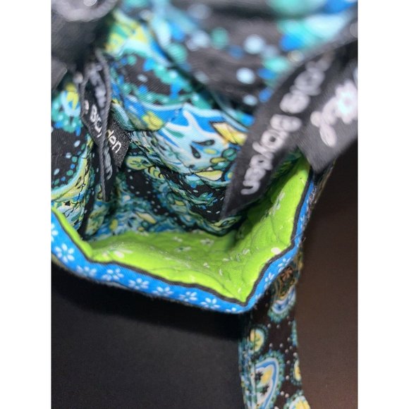 Nicole Brayden Quilted Backpack Blue Paisley EUC Approx 15x11x5 Inches - Picture 8 of 10